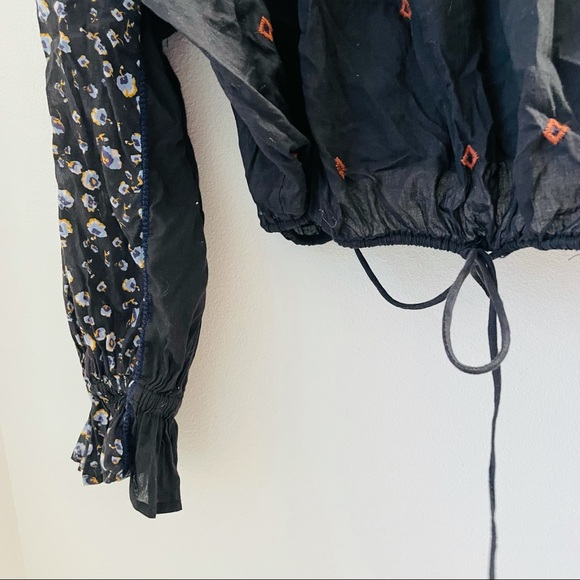 Free People size XS boho bell sleeves cropped top - Picture 5 of 5